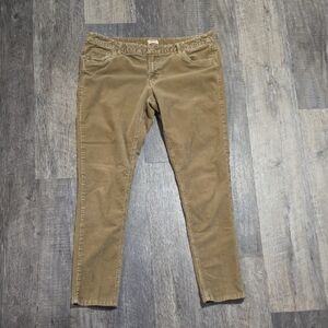 Mossimo Supply Co. Corduroy Tan Slim Women's Size 11